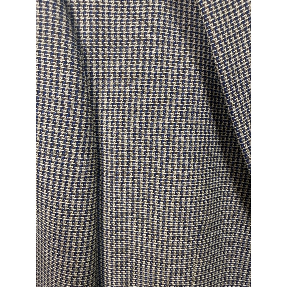 Ermenegildo Zegna Soft Mens Brown Navy Houndstooth Wool Blazer Sport Coat 50 40R - Picture 2 of 9